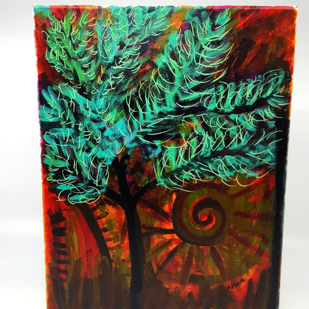 Hand Crafted Tribal Tree Wall Art by Butterfly Rising Designs